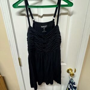 Torrid Black Ruched Tank Top